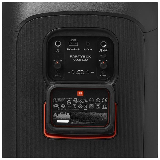 JBL JBLPBCLUB120EP PartyBox Club 120 Cassa Bluetooth Portatile da Festa 160 W IPX4 Giochi di Luce 12 h colore Nero