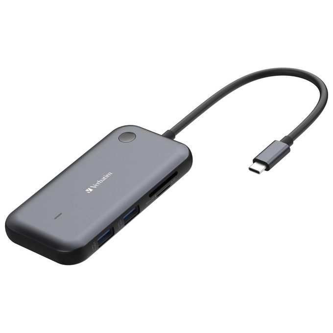 Verbatim 32146 Share My Screen Adattatore Wireless USB-C con Hub HDMI VGA Full HD 1080p 2 porte USB-A 3.2 Gen 1 slot SD-microSD colore Nero