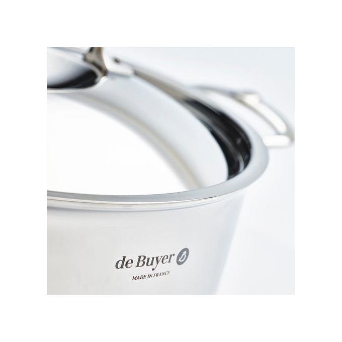 De Buyer Affinity Pentola per Arrosti Inox con Coperchio 28cm