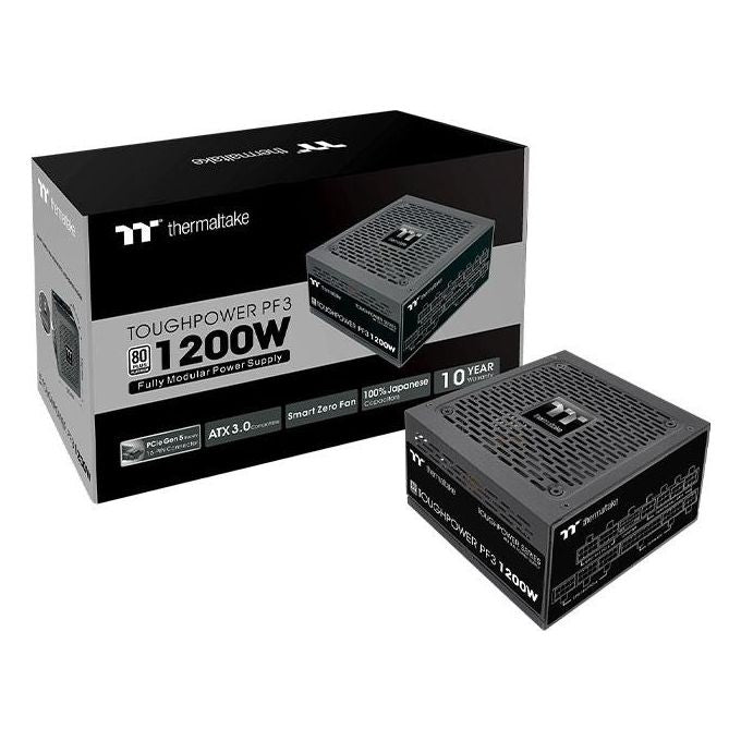Thermaltake PS-TPD-1200FNFAPE-3 Toughpower PF3 Alimentatore 1200 W ATX 3.0 PCIe Gen 5 80 PLUS Platinum Modulare colore Nero