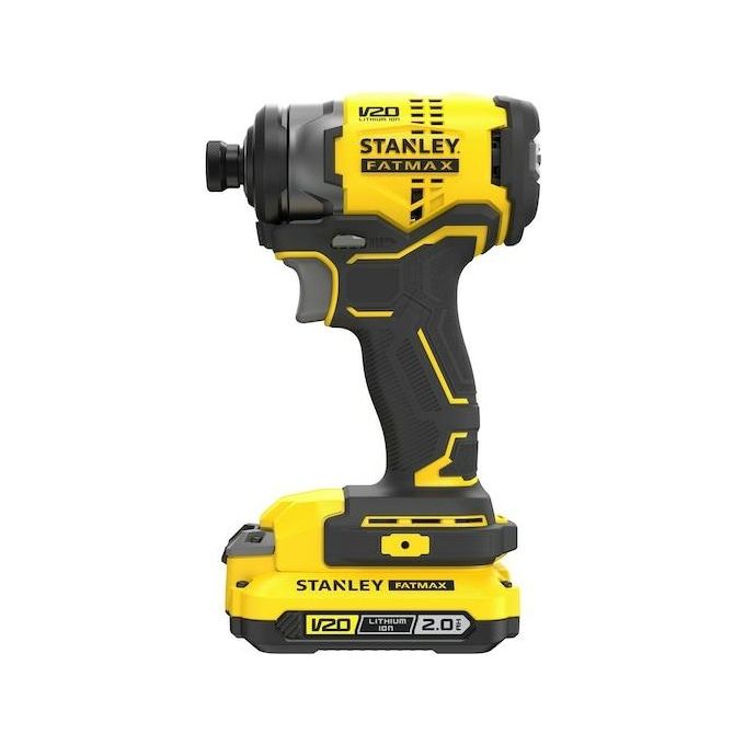 Stanley - FatMax SFMCF810D2K-QW Avvitatore a Impulsi 18V Brushless 1-4'' 170 Nm 2 Batterie 2,0 Ah LED colore Nero