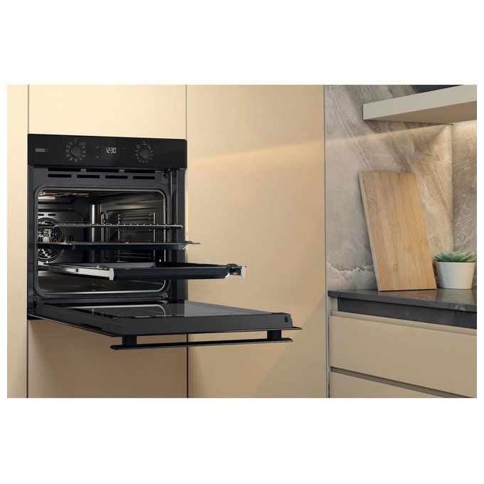 Whirlpool OMSR58RU1SB Elements Steam Forno da incasso Elettrico 71 L Classe A+ Pirolisi Vapore Cook3 Grill (60x60x55 cm) colore Nero