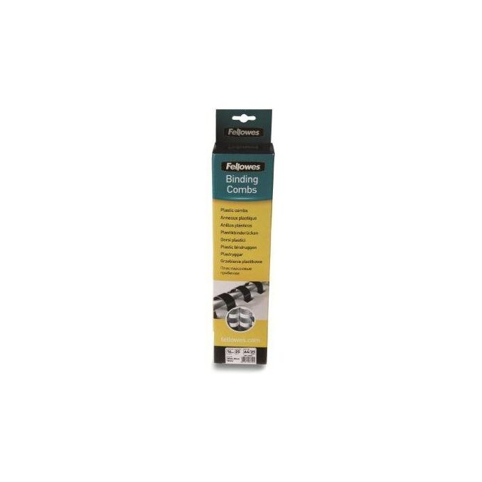 Fellowes Confezione 100  Dorso Plastico D.12mm nero