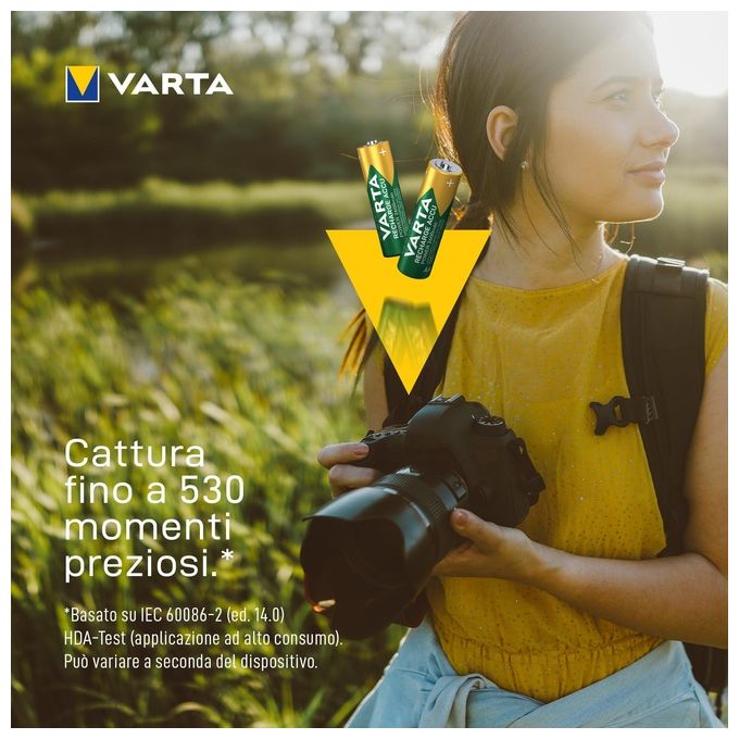 Varta Batteria ricaricabile stilo Aa R2u Prof. 2600mah Bl.4pz