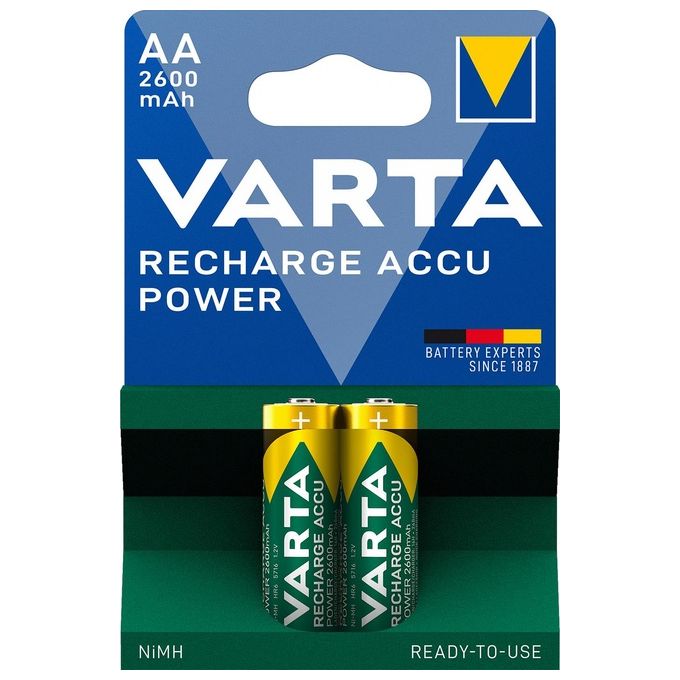 Varta Pila Stilo AA Ricaricabile 2 Pezzi