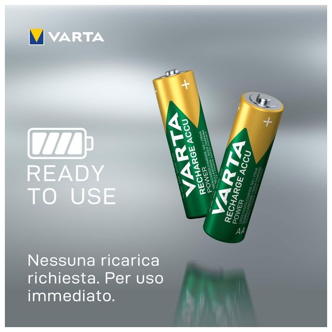 Varta Batteria ricaricabile stilo Aa R2u Prof. 2600mah Bl.4pz