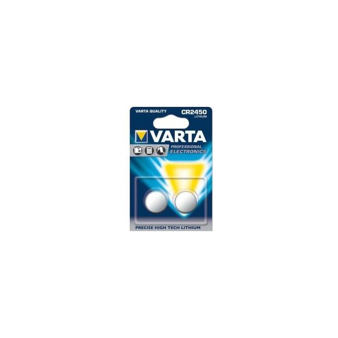 Varta Cr2450 Batterie a Bottone al Litio da 3V 2 Pezzi
