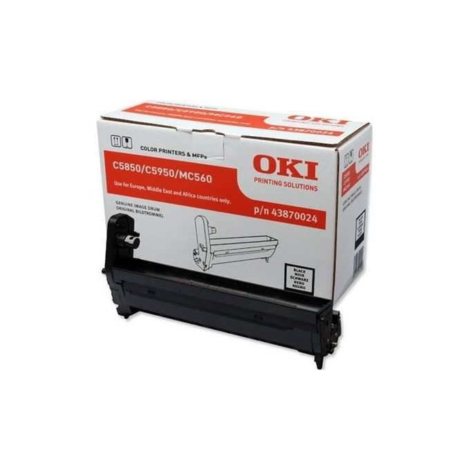 OKI 43870024 Tamburo di stampa Kit tamburo per stampante fino a 20000 pagine colore Nero