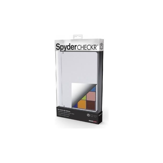 Datacolor SCK100 Spyder Checkr Scheda di Calibrazione Colore con 48 Patch e Software per Adobe Lightroom Photoshop Hasselblad Phocus colore Nero