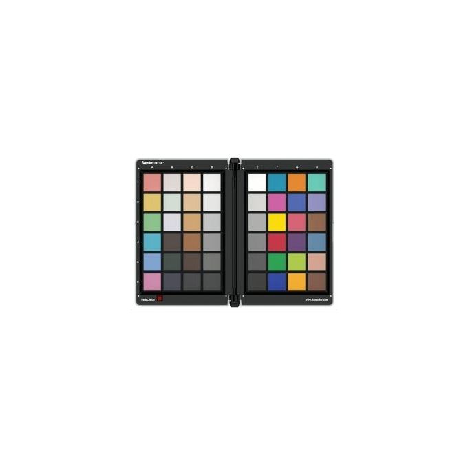 Datacolor SCK100 Spyder Checkr Scheda di Calibrazione Colore con 48 Patch e Software per Adobe Lightroom Photoshop Hasselblad Phocus colore Nero