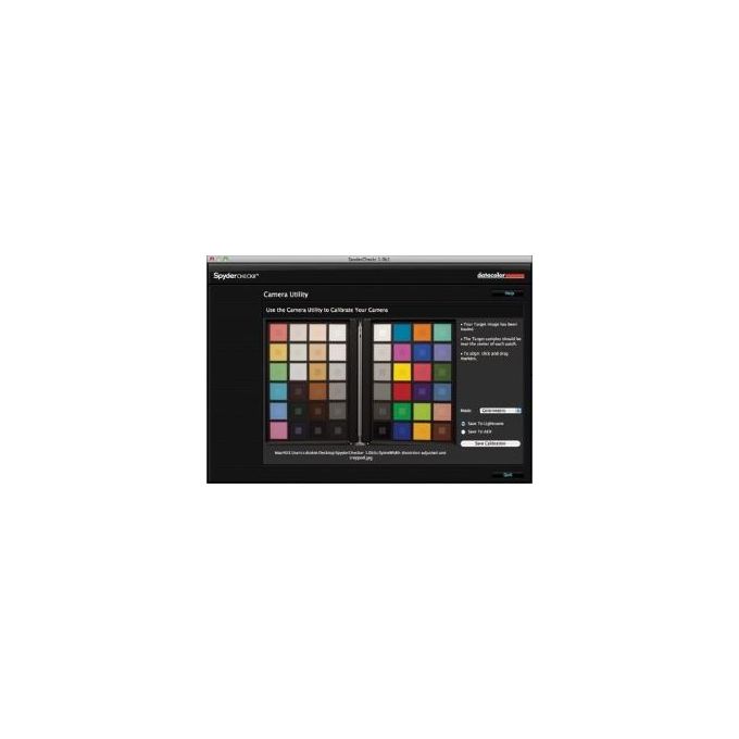 Datacolor SCK100 Spyder Checkr Scheda di Calibrazione Colore con 48 Patch e Software per Adobe Lightroom Photoshop Hasselblad Phocus colore Nero