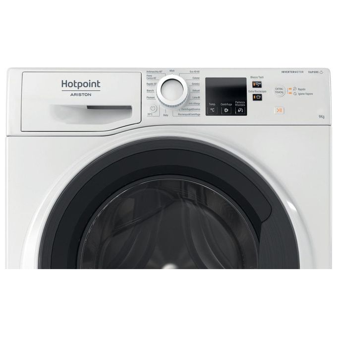 Hotpoint NF97WK IT Lavatrice a carica frontale 9 Kg 1400 giri Classe A 60 cm Inverter Vapore Bianco