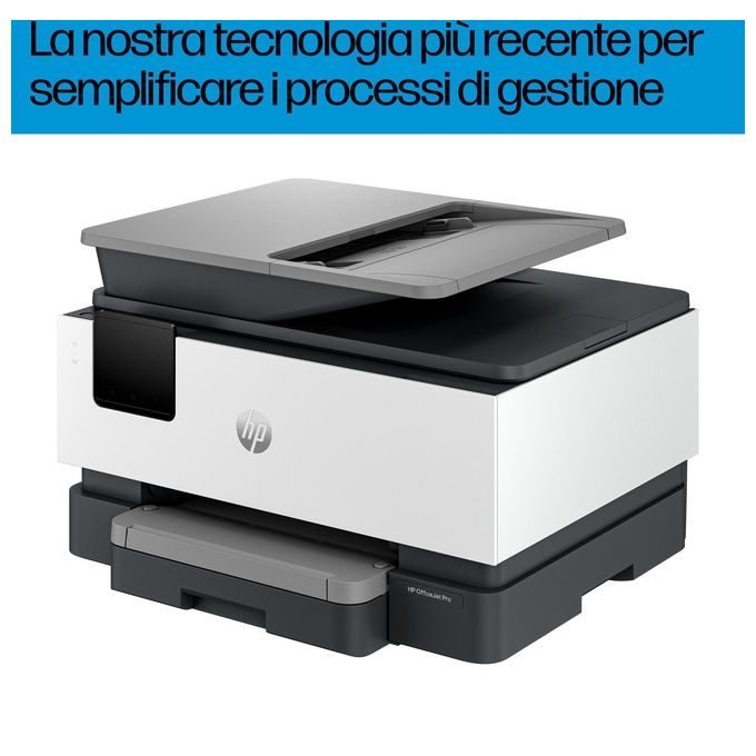 HP 4V2N0B OfficeJet Pro 9120b Stampante Multifunzione a Getto d'Inchiostro Colore con Stampa Fronte-Retro Automatica Wi-Fi Bluetooth ADF 4 Cartucce Risoluzione 4800x1200 DPI Schermo Touch 2.7'' colore Grigio