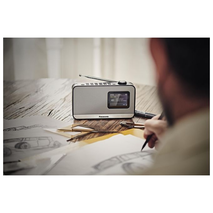 Panasonic RF-D15EG-K Radio Digitale Portatile DAB+ FM Bluetooth 5.0 3W Display LCD 2.4'' colore Nero