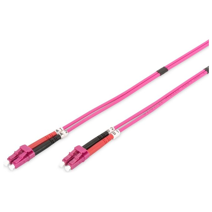 Assmann Electronic Lc-Lc 7mt Cavo a Fibre Ottiche Rosa