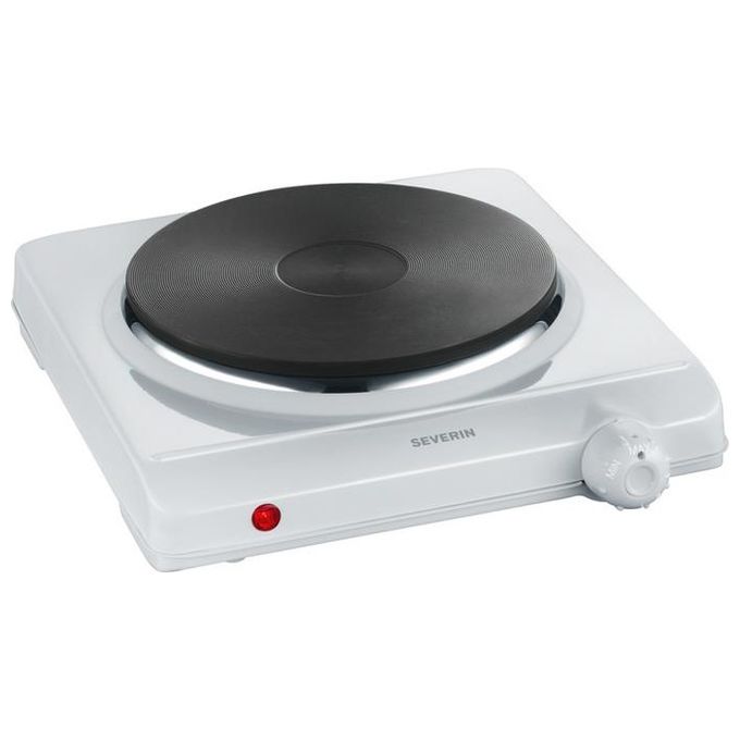 Severin KP 1091 Piastra Elettrica 1500 W Regolazione Continua Temperatura Superficie in Ghisa colore Bianco