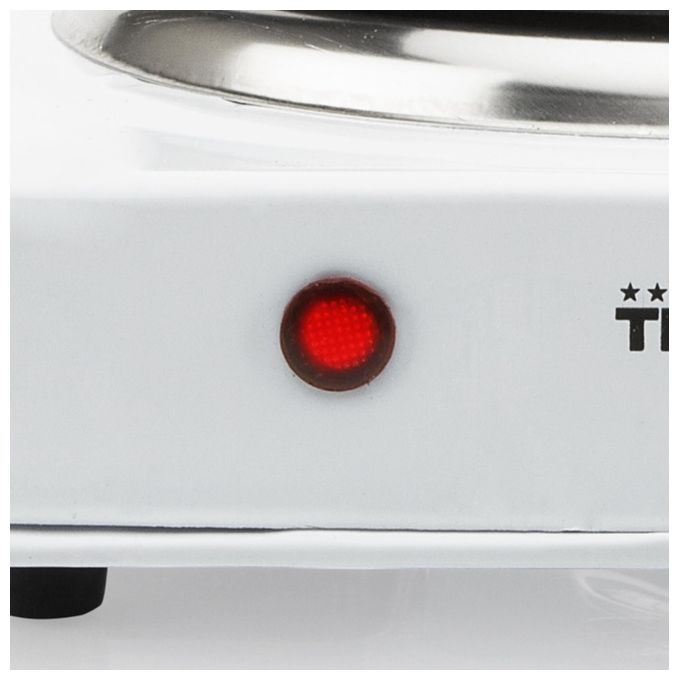 Tristar Piastra Elettrica 2 Bruciatori 2 Termostati Bianco