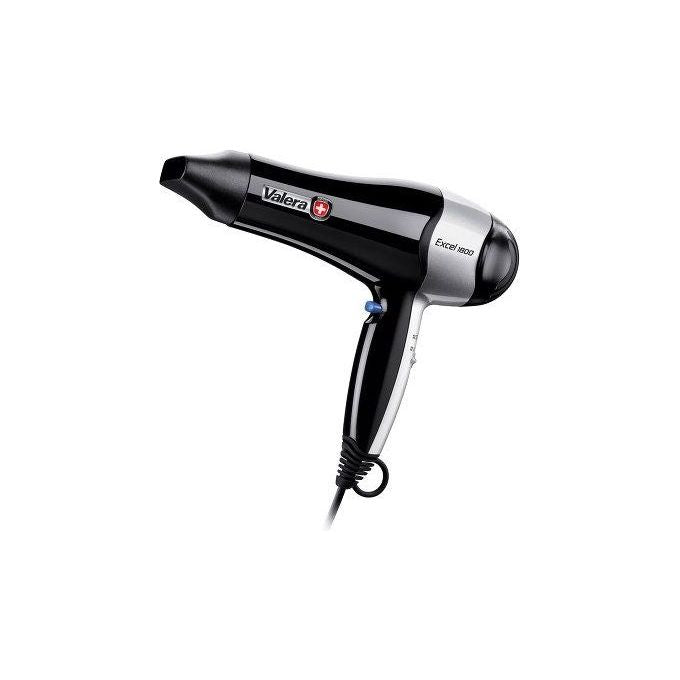 Valera 561.19 Excel Asciugacapelli 1800 W Motore DC 6 combinazioni calore getto aria fredda concentratore incluso colore Nero