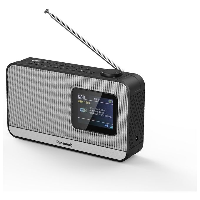 Panasonic RF-D15EG-K Radio Digitale Portatile DAB+ FM Bluetooth 5.0 3W Display LCD 2.4'' colore Nero