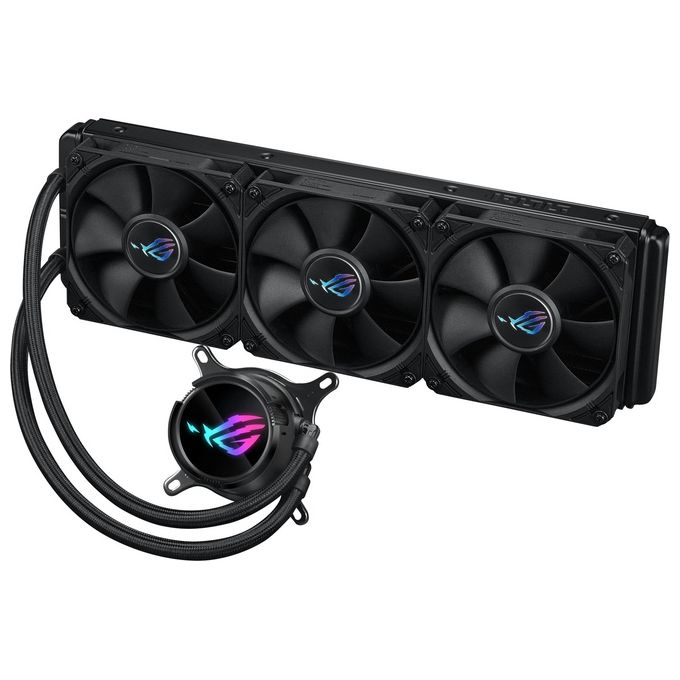 Asus 90RC00T0-M0UAY0 ROG Strix LC III 360 Dissipatore a Liquido 360mm 3 Ventole 120mm Display LCD PWM colore Nero