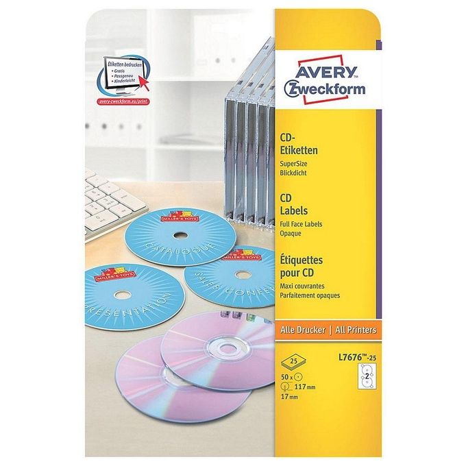 Avery Etichette.cd dvd Diam.117 no Touch