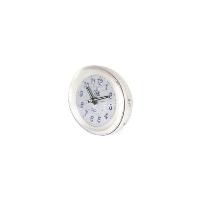 Trevi SL3052 Orologio al Quarzo con Sveglia, Retroilluminazione, Bianco