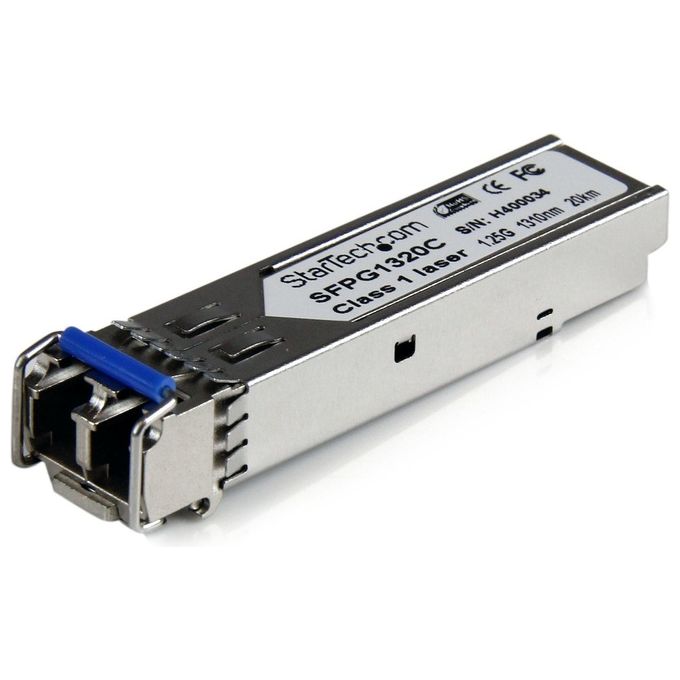 StarTech Modulo ricetrasmettitore SFP in fibra Gigabit compatibile con Cisco SM LC con DDM - 20 km (Mini-GBIC)
