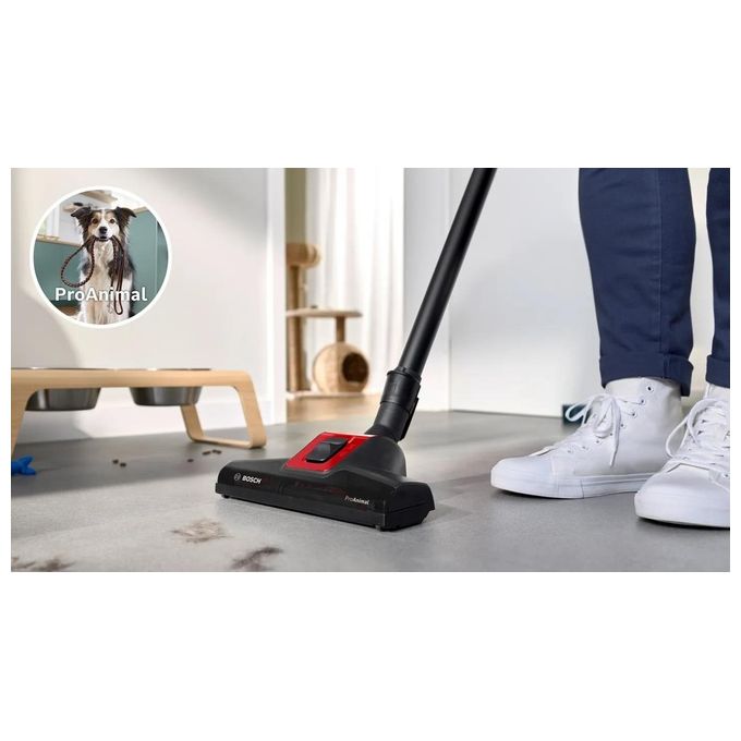 Bosch BGB41PET1 Serie 4 Aspirapolvere a Traino con Sacco 4 L 700 W Filtro HEPA 75 dB colore Rosso