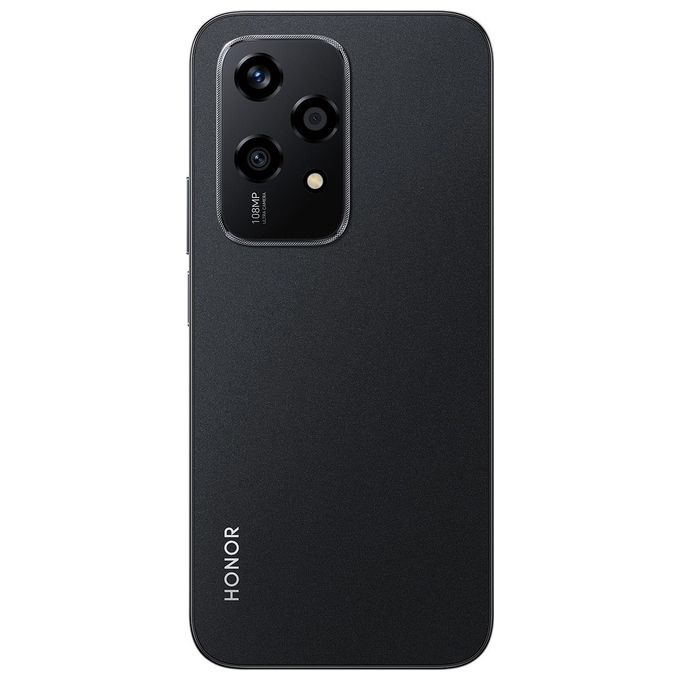 Honor 200 lite smartphone 5g 256gb 8gb ram 6.7 pollici amoled dual sim nero android 14