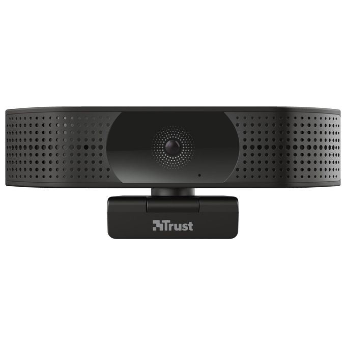 Trust 24280 Teza Webcam 4K Ultra HD 3840x2160 Pixel Doppio Microfono Messa a Fuoco Automatica USB Plug and Play colore Nero