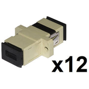 Link Confezione 12 Adattatori Fibra Ottica Sc-Sc Multimode Simplex Om2 Upc