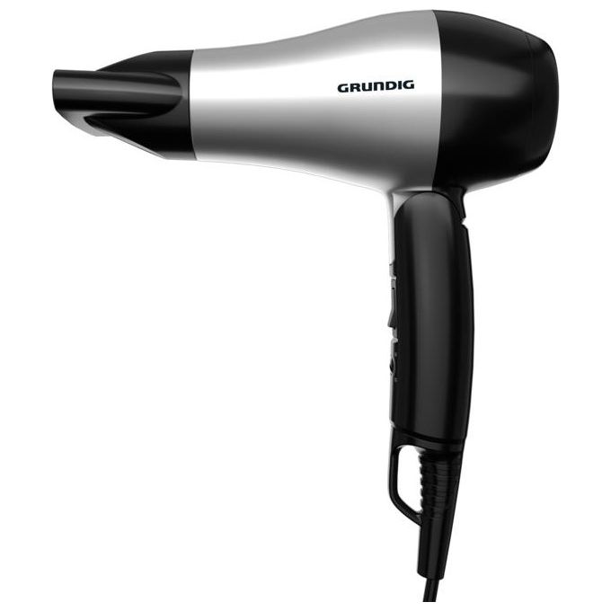 Grundig HD 2200 Asciugacapelli 1200W Nero-Argento