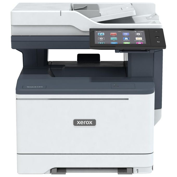 Xerox 0095205043181 VersaLink C415 Stampante Multifunzione Laser a Colori 40ppm A4 con Display Touch 7 Pollici NFC e Gigabit LAN colore Grigio Bianco