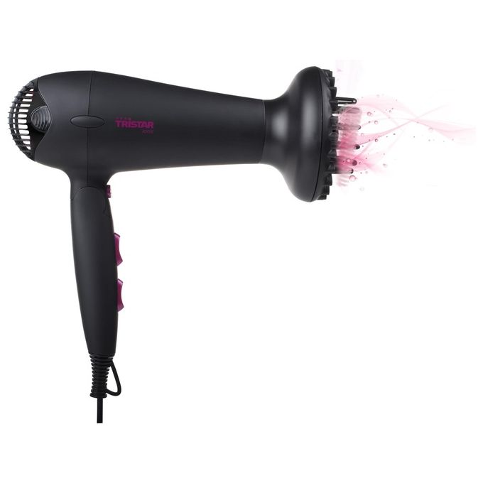 Tristar Asciugacapelli Ionico 2000W 2 Velocita' Nero