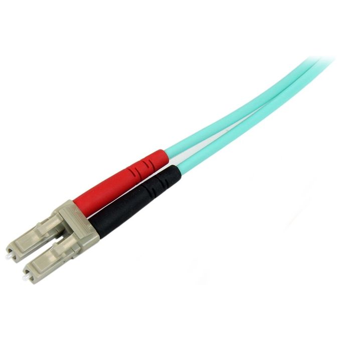 StarTech Cavo di rete patch Duplex in fibra ottica multimodale LSZH 50-125 da 10 Gb 10m LC-LC - acqua
