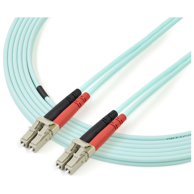 StarTech Cavo patch duplex LSZH fibra multimodale 50-125 3 m 10 Gb Aqua LC - LC