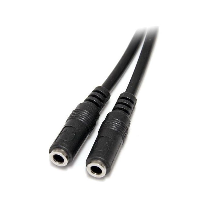 StarTech Cavo splitter stereo slim - Maschio 3,5 mm a 2 femmina 3,5 mm