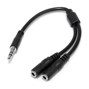 StarTech Cavo splitter stereo slim - Maschio 3,5 mm a 2 femmina 3,5 mm