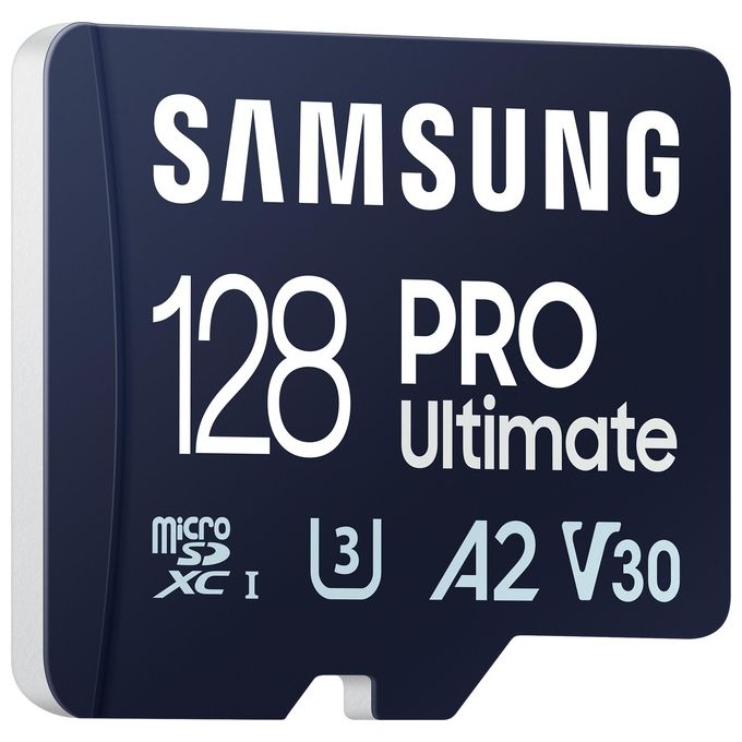 Samsung MB-MY128SA PRO Ultimate Scheda microSDXC 128GB UHS-I U3 V30 A2 200MB-s colore Blu
