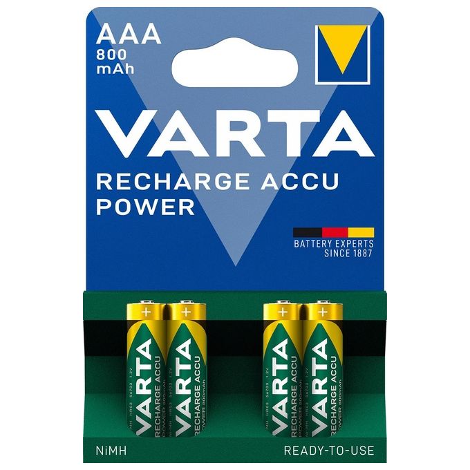 Varta Batteria Ministilo Ricaricabile 800mah Blist. 4pz