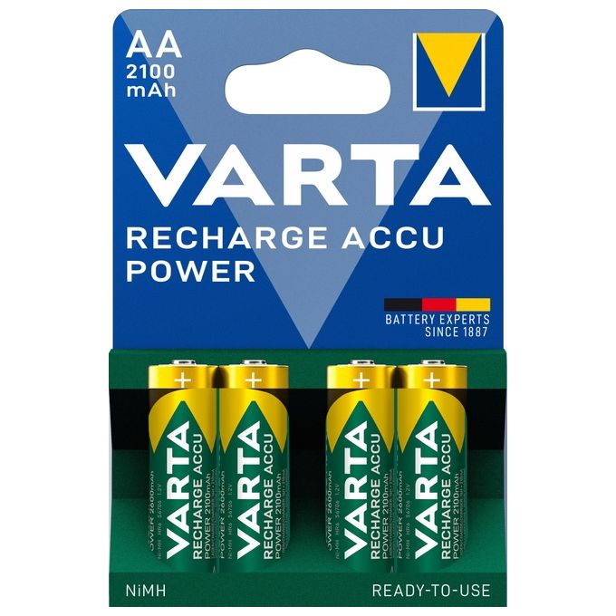 Varta Batteria ricaricabile Stilo Aa 2100mah 4pz