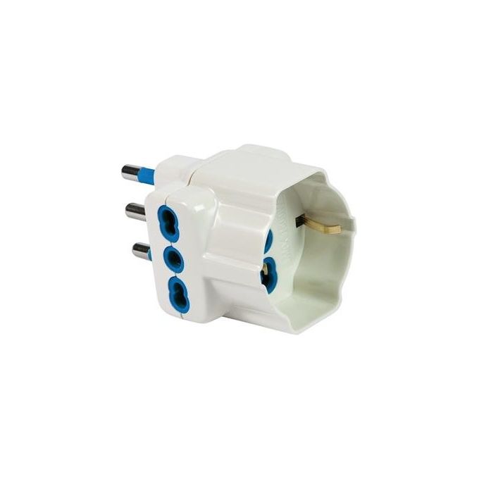 Fanton Adattatore Triplo Spina 2p+t 16a S17 Bianco