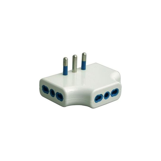 Adattatore 3 Prese Bianco 16A 87220
