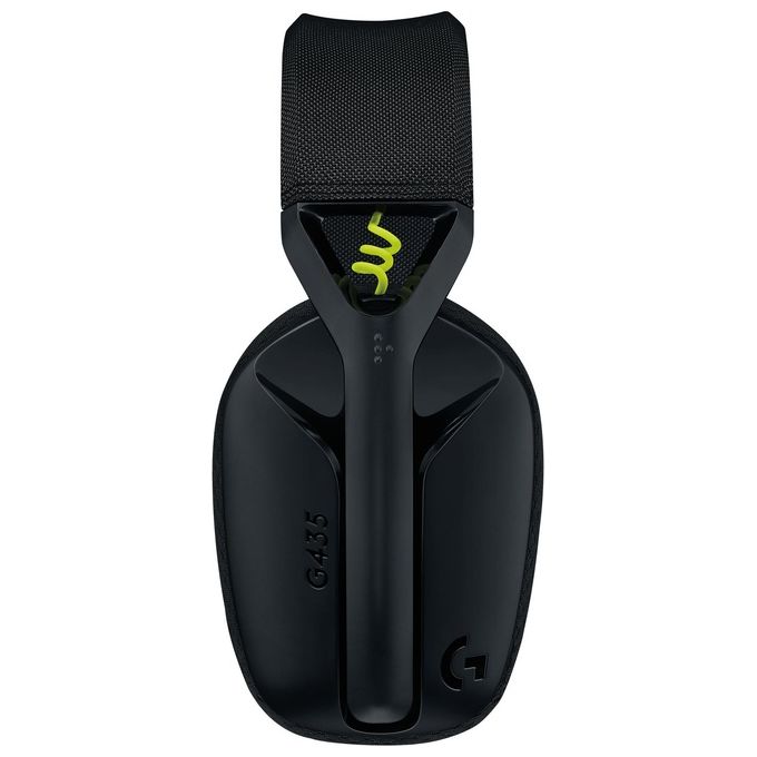 Logitech G G435 Cuffie Gaming Wireless LIGHTSPEED Bluetooth Over Ear Microfono Integrato Beamforming 18h colore Nero Giallo