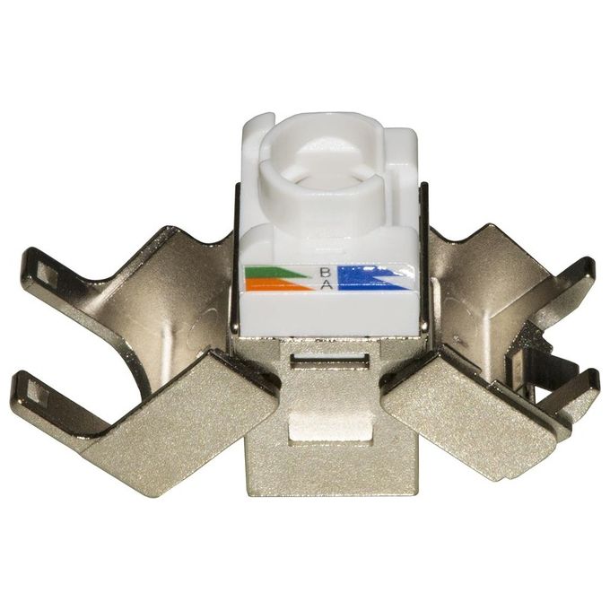 Link Presa Rete Keystone Jack Rj45 Categoria 6 Schermata Tooless Contatti Dorati 50 Micron