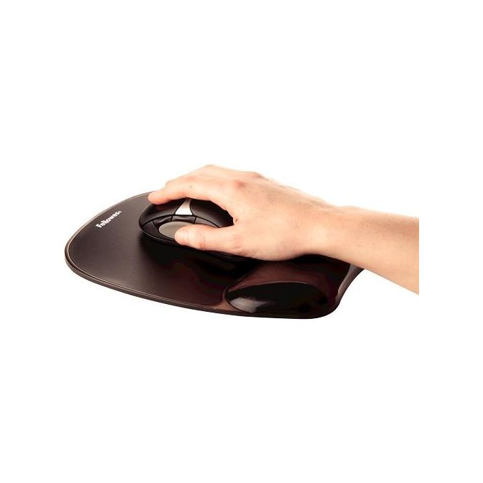Fellowes Leonardi Mousepad Gelcrystals Supp Polso Ner