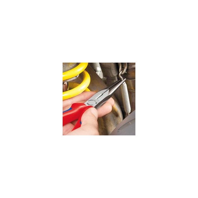 Knipex 26 16 200 Pinza a Becchi Mezzotondi con Tronchese 200mm VDE 1000V acciaio al vanadio colore Rosso Giallo