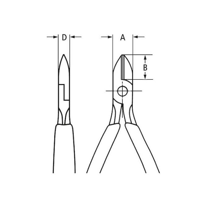 Knipex Tronchese Laterale per Elettronica 125mm