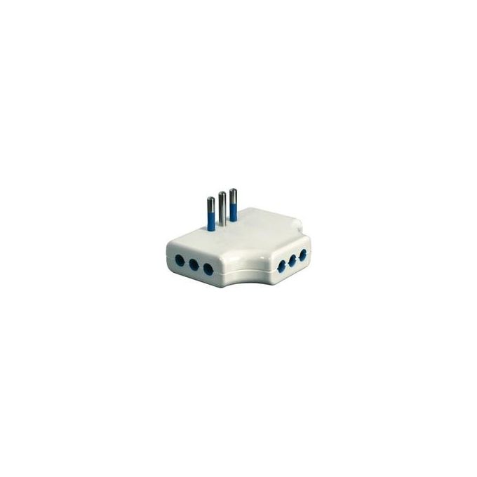 Adattatore 3 Prese Bianco 10A 87250
