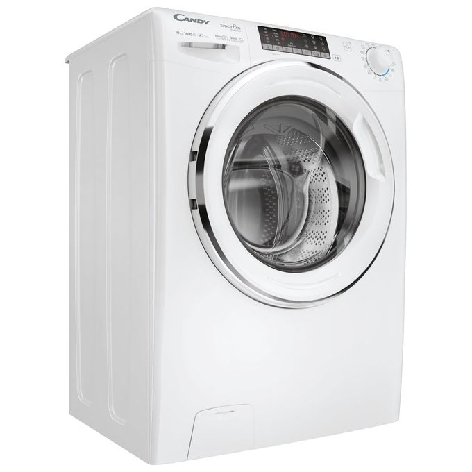 Candy CSO 6106TWMC-1-S - Lavatrice Caricamento Frontale 10 kg, 1600 rpm, Classe A, Wi-Fi + Bluetooth, 16 programmi, (85x60x53 cm), Bianco
